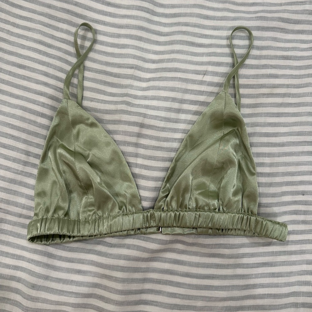 Daily Drills Green Bralette Intimates